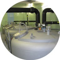 Ausrüstung der ersten Wasserwerke in DE
